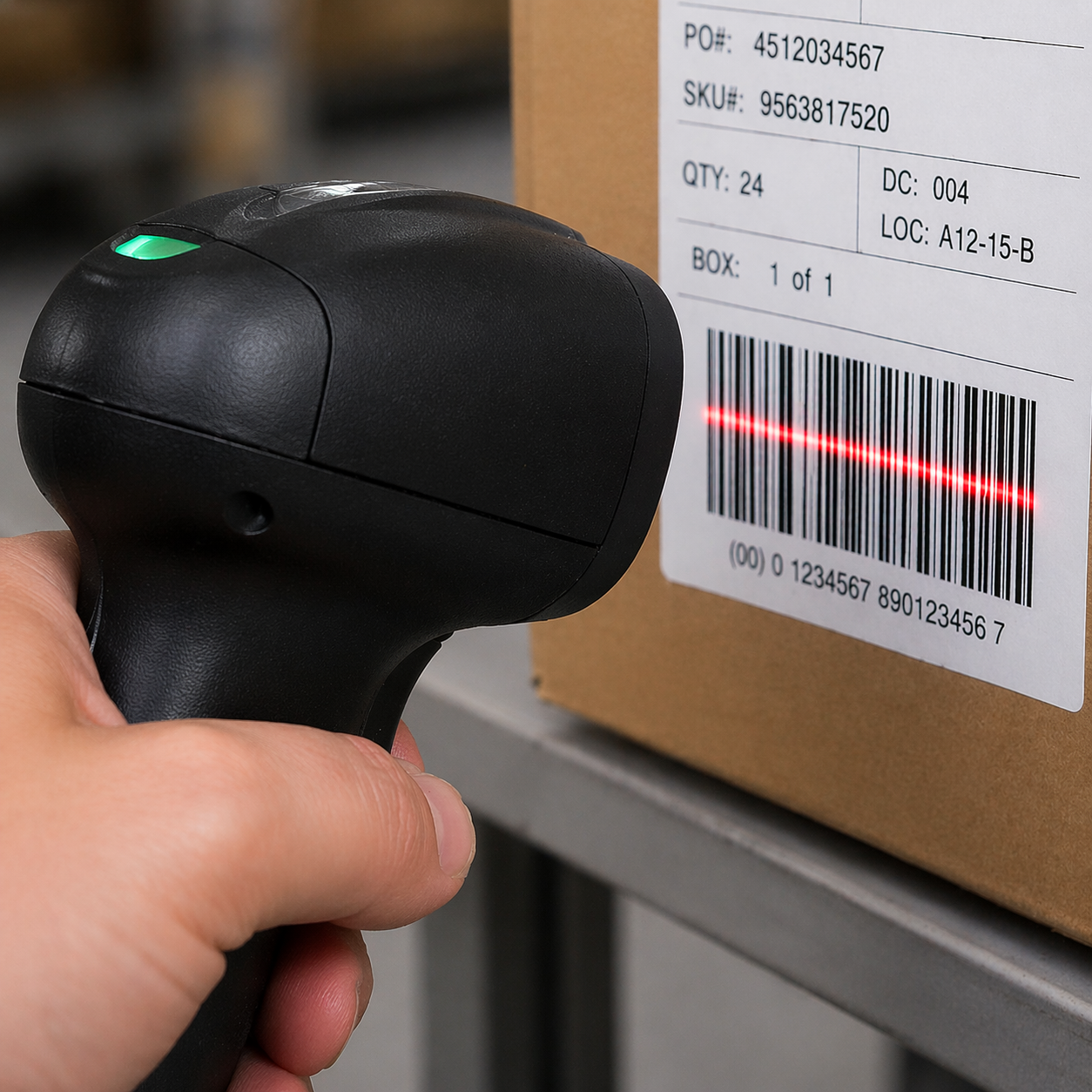 Barcode scanning step