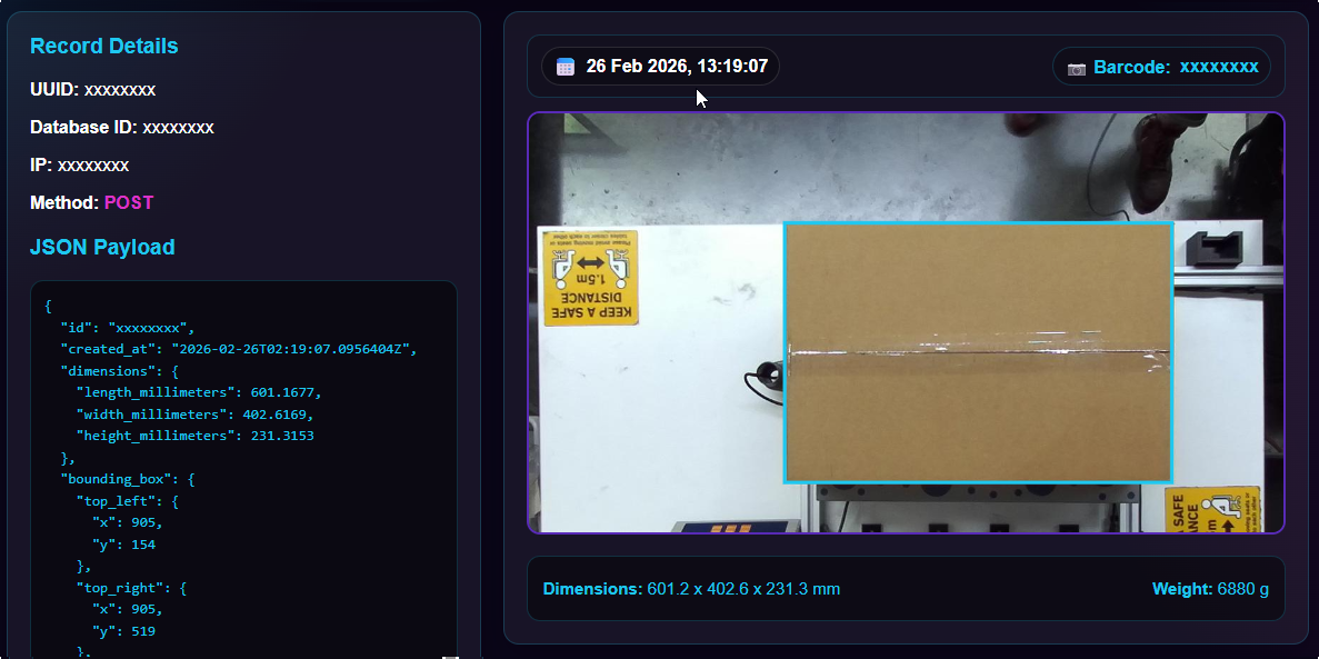 Scan and record package photo evidence